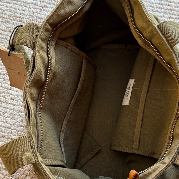 Margot Olive Green Satchel Bag - Picture 6 of 7